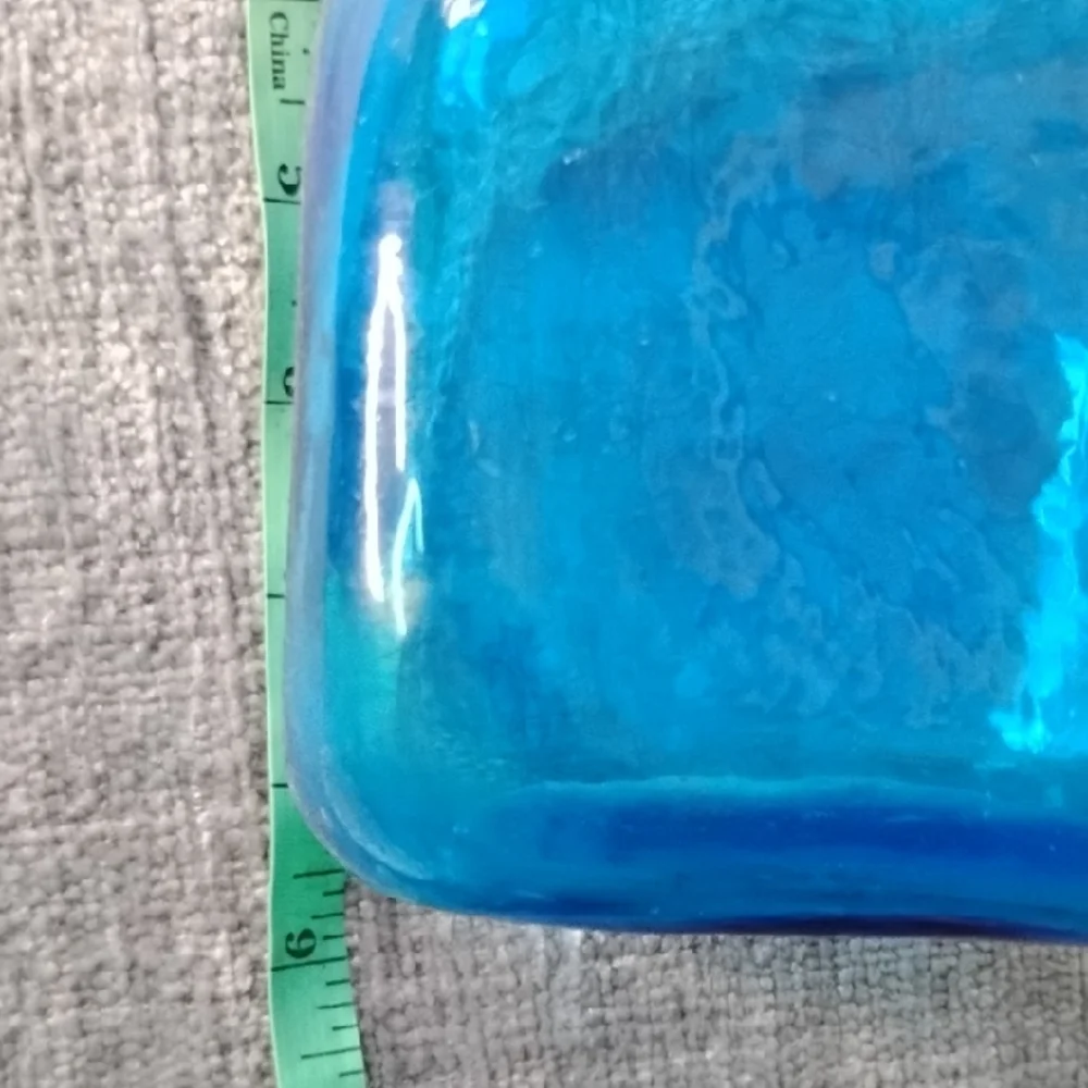 Elegant Blue Glass Vase